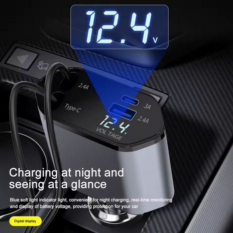 TorqueTech™ Multi-Functional Car Phone Charger