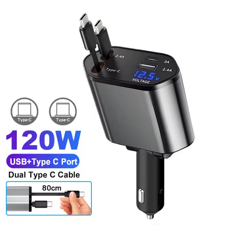 TorqueTech™ Multi-Functional Car Phone Charger