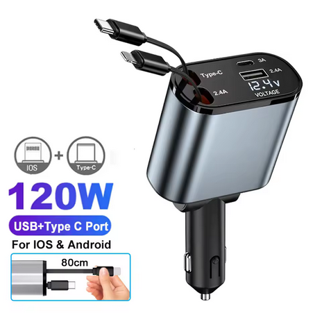 TorqueTech™ Multi-Functional Car Phone Charger